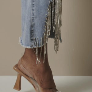 Ionic Rhinestone Decor Sculpterer Heel