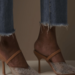 Clear Crystal Nude Pointed Toe Heel