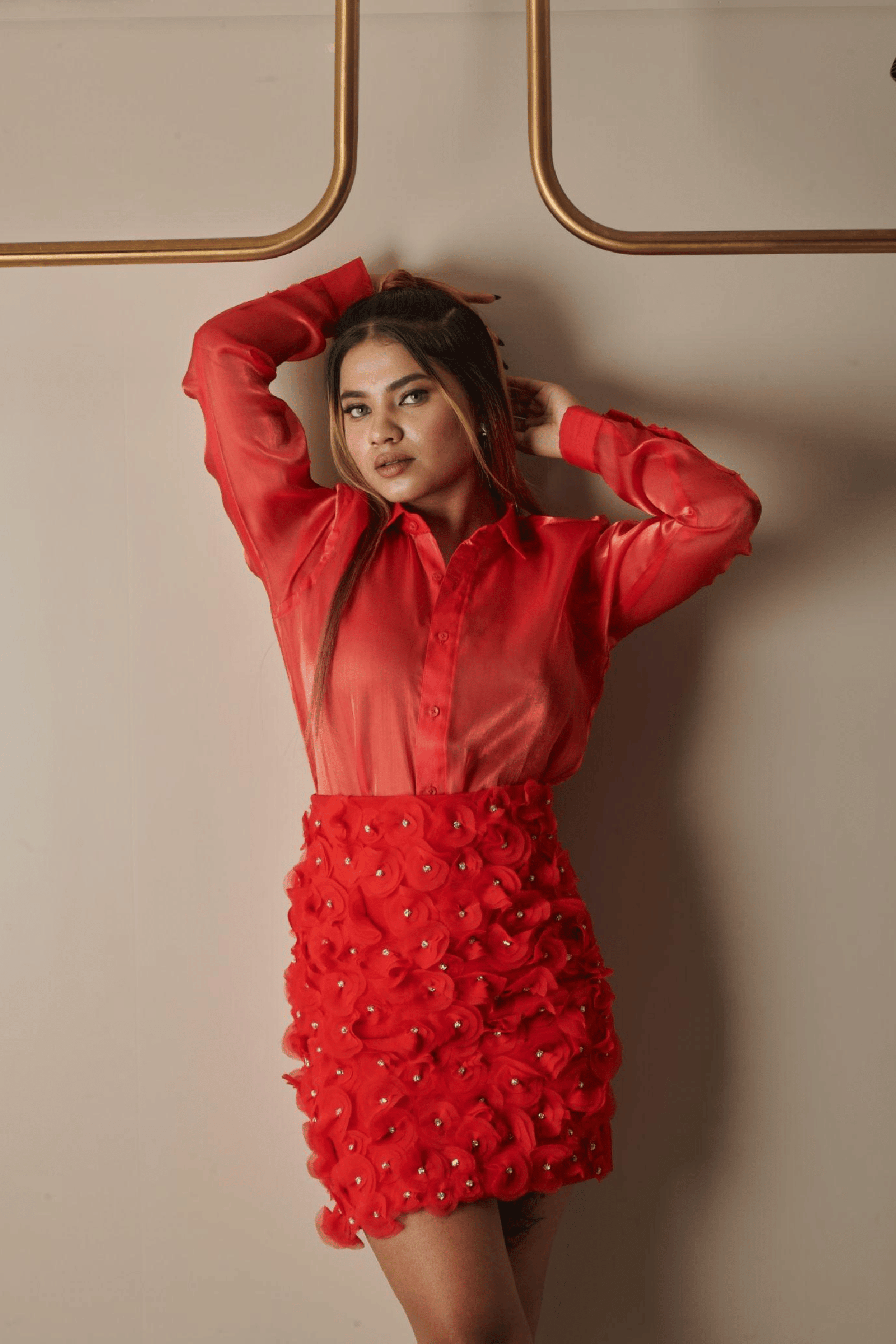 Scarlet Petal Co-Ord Set