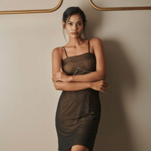 Curve Ensemble Dress- Black