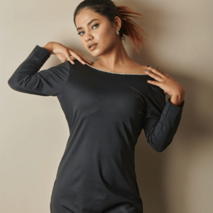 Shimmering Temptation Black Short Dress