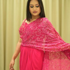 Radiant Rose Ready To Wear Saree